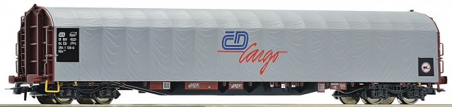 Slide Tarpaulin car Rils in CD Cargo livery<br /><a href='images/pictures/Roco/224481.jpg' target='_blank'>Full size image</a>